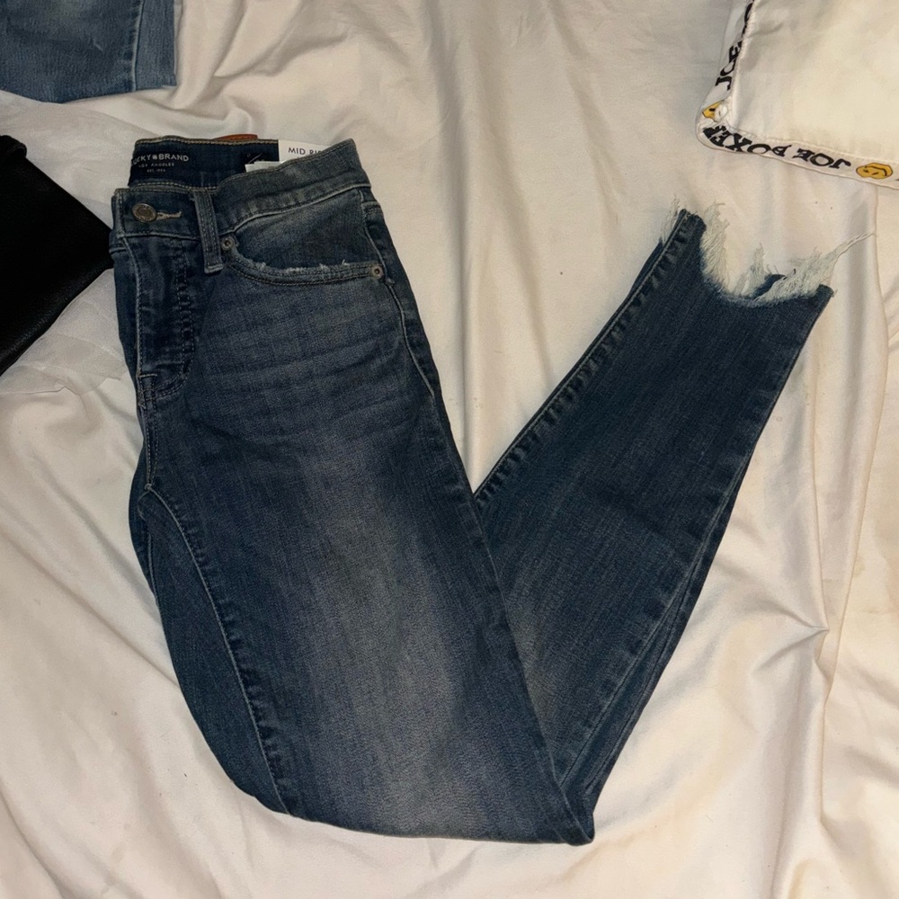 NWT BRAND NEW LUCKY BRAND SKINNY MID RISE JEANS SIZE 0/25A
